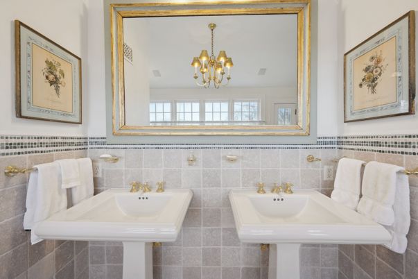 Bathroom, Chandelier, Interior