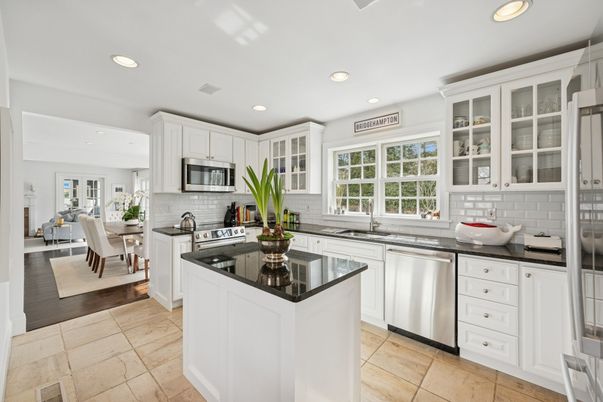 Dining room, Interior, Kitchen, Living room, Recessed Lighting, Stainless Steel Appliances