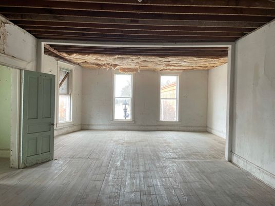 Empty room, Interior, Wooden Beams, Wood Texture Flooring