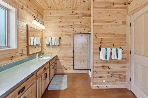 Bathroom, Interior, Wooden Ceilings, Wooden Walls