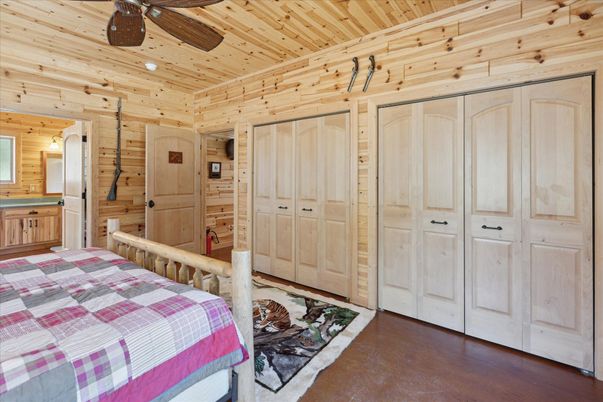 Bedroom, Interior, Wooden Ceilings, Wood Texture Flooring, Wooden Walls
