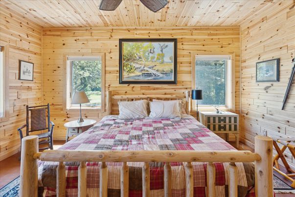 Bedroom, Interior, Wooden Ceilings, Wood Texture Flooring, Wooden Walls