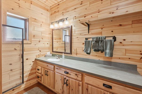 Bathroom, Interior, Wooden Walls