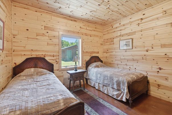 Bedroom, Interior, Wooden Ceilings, Wooden Walls