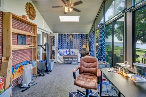 Home Office, Interior, Stone Walls