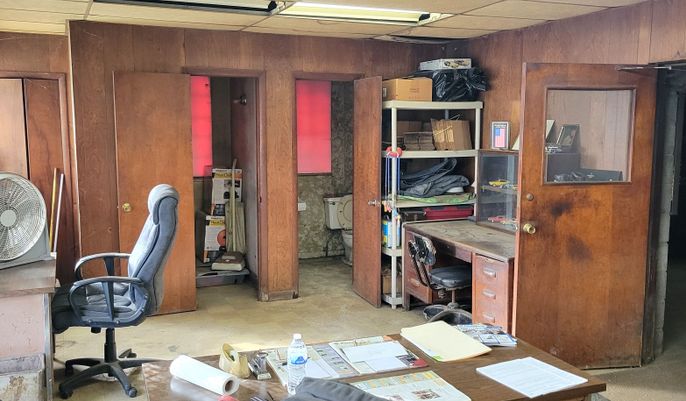 Home Office, Interior, Wooden Walls