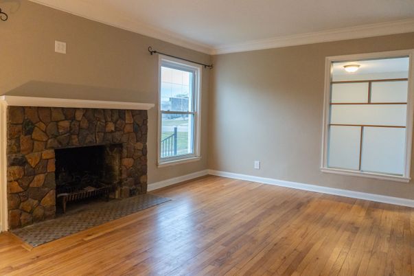 Empty room, Fireplace, Interior, Wood Texture Flooring