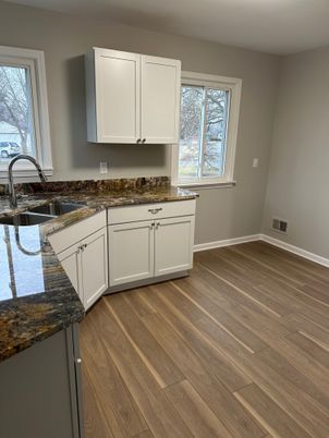 Interior, Kitchen, Wood Texture Flooring