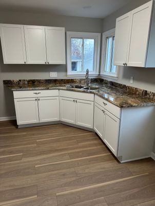 Interior, Kitchen, Wood Texture Flooring