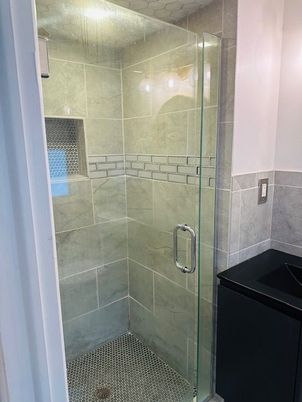 Bathroom, Glass Shower, Interior