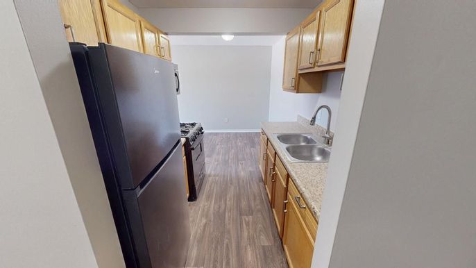 Interior, Kitchen, Wood Texture Flooring