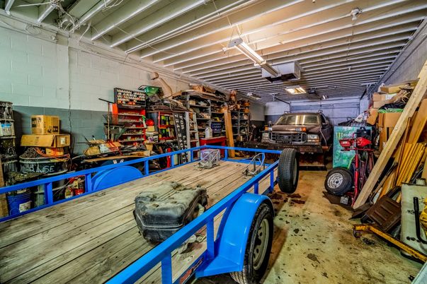 Garage, Interior, Stone Walls