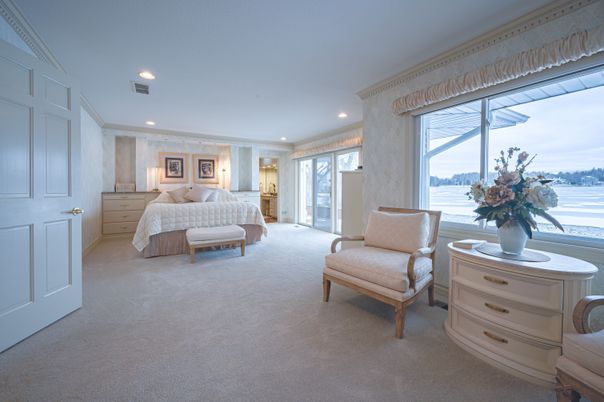 Bedroom, Interior, Recessed Lighting