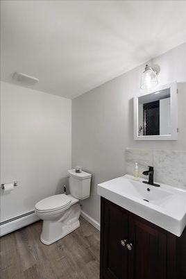 Bathroom, Interior, Wood Texture Flooring