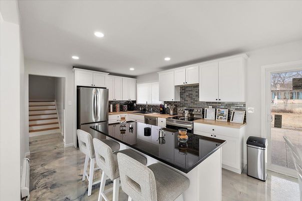 Interior, Kitchen, Recessed Lighting, Stainless Steel Appliances