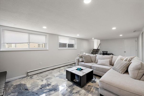 Interior, Living room, Recessed Lighting