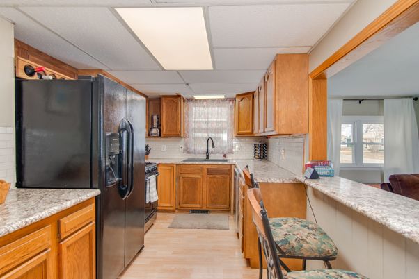 Interior, Kitchen, Wood Texture Flooring