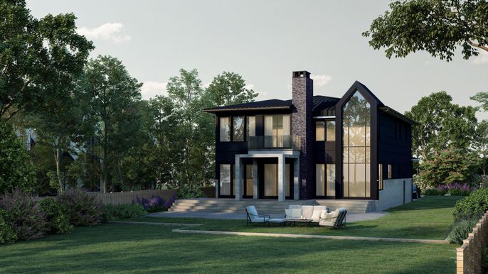 Backyard, Exterior, Facade, Modern