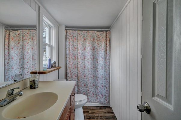 Bathroom, Interior, Wood Texture Flooring