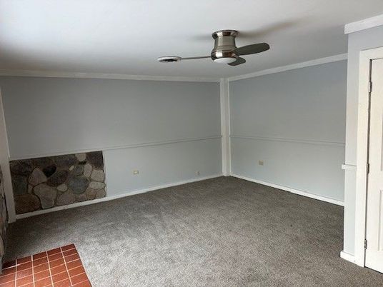 Empty room, Fireplace, Interior