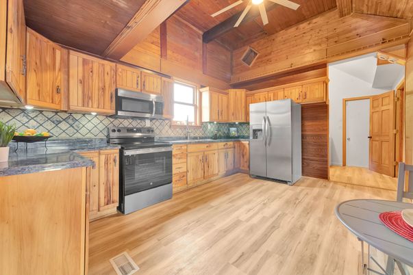 Interior, Kitchen, Wooden Beams, Wooden Ceilings, Wood Texture Flooring, Wooden Walls