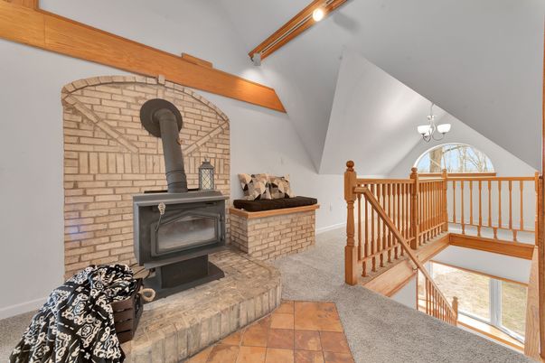 Fireplace, Interior, Stone Walls