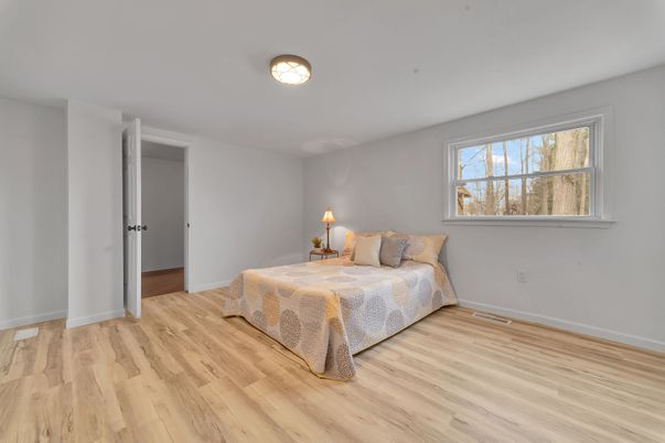 Bedroom, Interior, Wood Texture Flooring