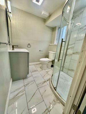 Bathroom, Glass Shower, Interior, Marble