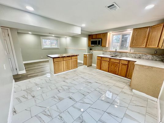 Interior, Kitchen, Marble, Recessed Lighting