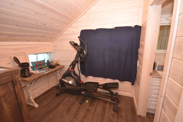 Fitness Equipment, Interior, Wood Texture Flooring