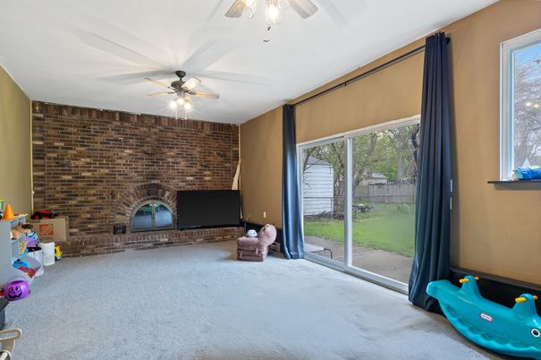 Empty room, Fireplace, Interior, Stone Walls