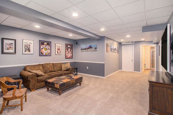 Interior, Living room, Recessed Lighting