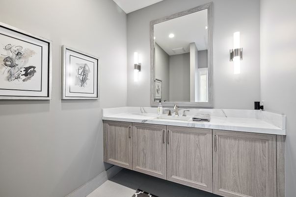 Bathroom, Dual Sink Vanities, Interior, Recessed Lighting