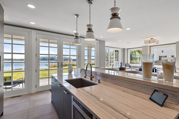 Interior, Kitchen, Pendant Lights, Recessed Lighting, Water