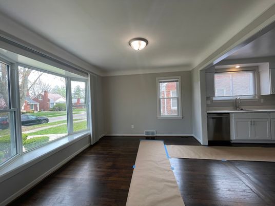 Interior, Kitchen, Wood Texture Flooring