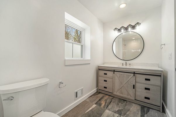 Bathroom, Interior, Recessed Lighting