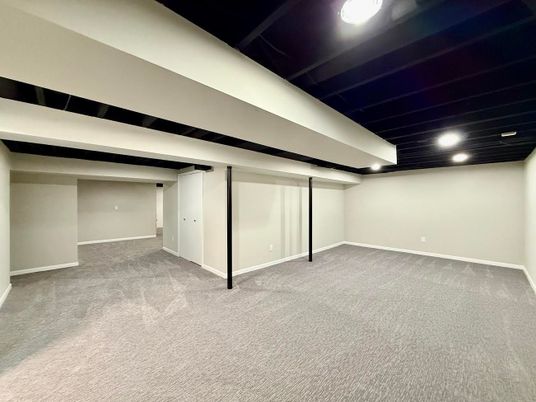 Empty room, Interior, Recessed Lighting