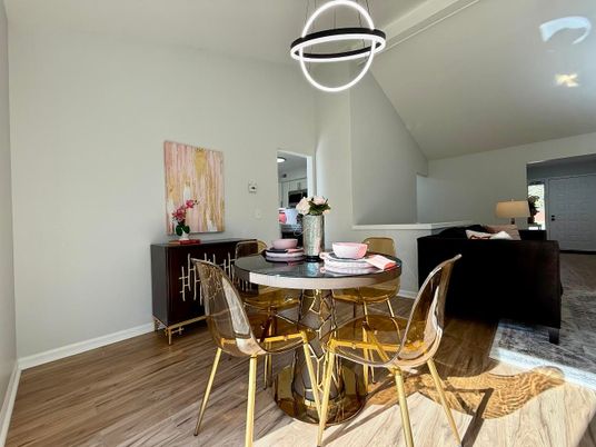 Dining room, Interior, Wood Texture Flooring