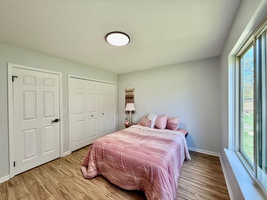 Bedroom, Interior, Wood Texture Flooring