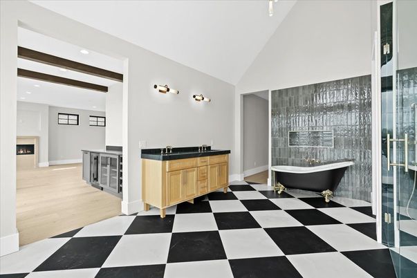 Bathroom, Free Standing Baths, Interior, Recessed Lighting