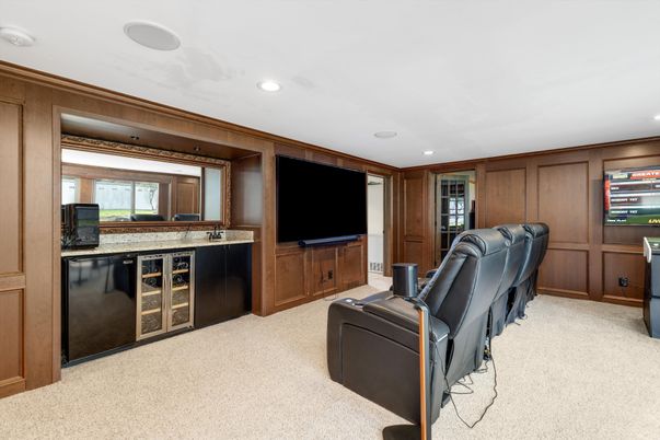 Home Theatre Room, Interior, Recessed Lighting, Theatre Room