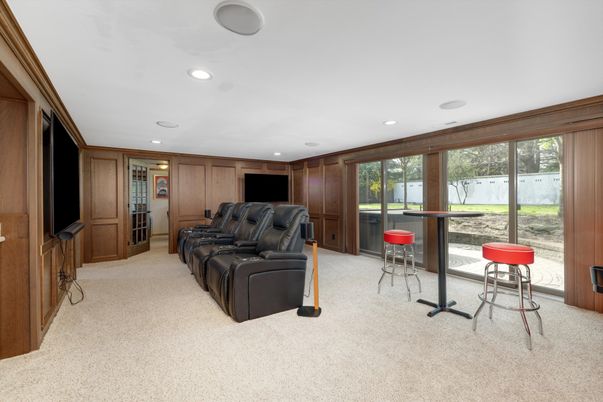Home Theatre Room, Interior, Recessed Lighting, Theatre Room