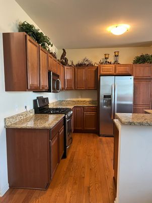 Interior, Kitchen, Wood Texture Flooring