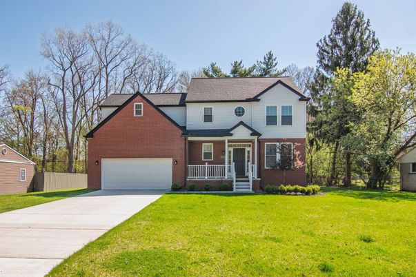 Attached, Exterior, Facade, Brick Facade, Farmhouse