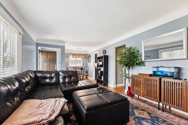 Dining room, Interior, Living room, Pendant Lights, Wood Texture Flooring