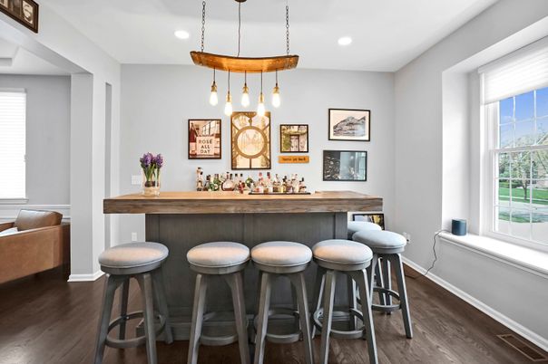 Interior, Pendant Lights, Recessed Lighting, Wood Texture Flooring