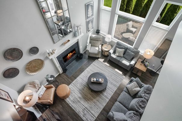 Fireplace, Interior, Living room, Wood Texture Flooring