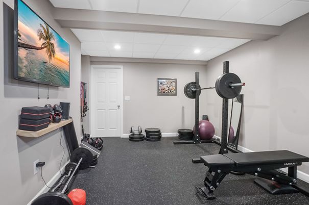 Fitness Equipment, Interior, Recessed Lighting