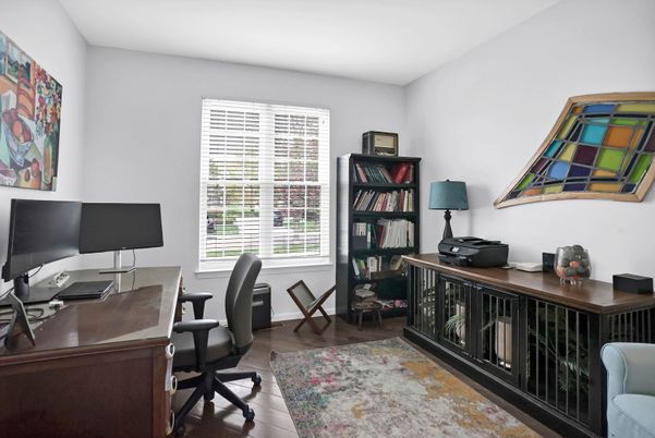 Home Office, Interior, Wood Texture Flooring