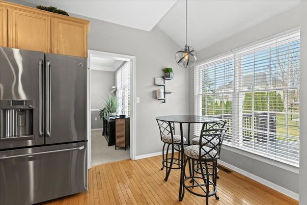 Interior, Kitchen, Pendant Lights, Wood Texture Flooring